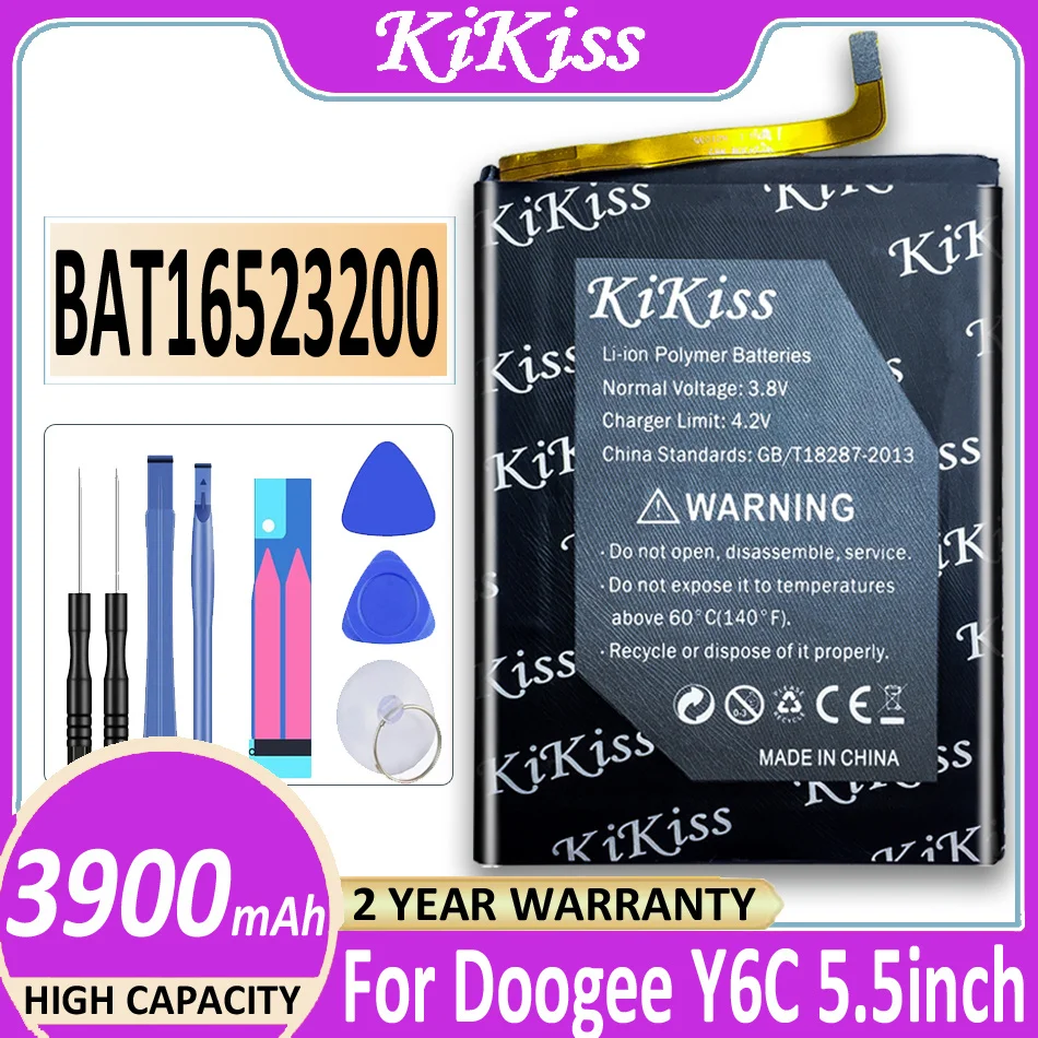 Original KiKiss Battery BAT16523200 MTK6750 Replacement 3900mAh Parts Battery for DOOGEE Y6 Y6C Y6 Piano Smart Phone Batterij
Original KiKiss Battery BAT16523200 MTK6750 Replacement 3900mAh Parts Battery for DOOGEE Y6 Y6C Y6 Piano Smart Phone Batterij