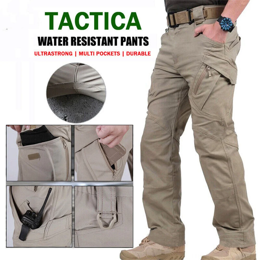 Outdoor Waterproof Tactical Cargo Pants Men Wear-resistant Trousers For Hiking Cycling Fishing Breathable Military Casual Pants
Outdoor Waterproof Tactical Cargo Pants Men Wear-resistant Trousers For Hiking Cycling Fishing Breathable Military Casual Pants