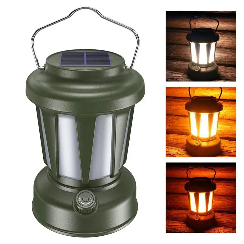 Tent Lanterns For Camping Solar Rechargeable Lanterns For Camping IPX4 Waterproof Portable LED Camping Lantern 3 Light Modes
Tent Lanterns For Camping Solar Rechargeable Lanterns For Camping IPX4 Waterproof Portable LED Camping Lantern 3 Light Modes