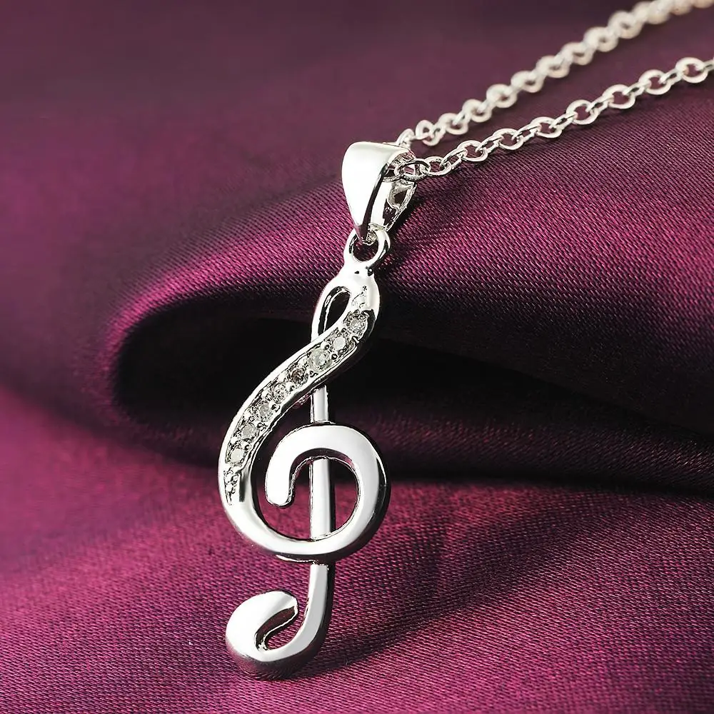 925 silver necklace wedding party jewelry wholesale women creative music symbol pendant stone female fashion
925 silver necklace wedding party jewelry wholesale women creative music symbol pendant stone female fashion