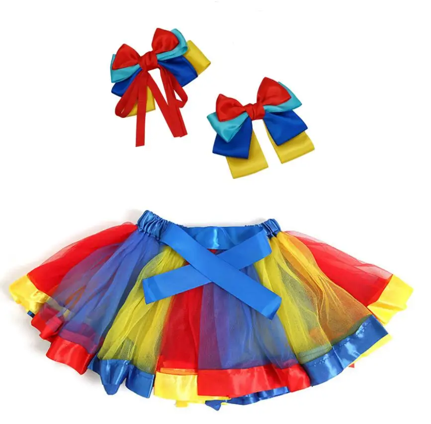 Layered Ballet Tulle Rainbow Skirt for Little Girls Dress Up with Colorful Hair Bows Tutu skirt
Layered Ballet Tulle Rainbow Skirt for Little Girls Dress Up with Colorful Hair Bows Tutu skirt