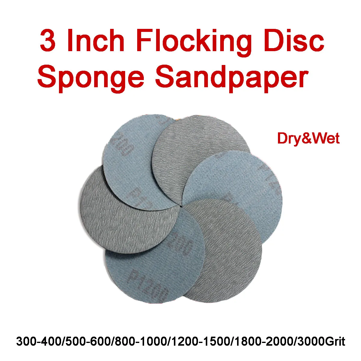 1Pc 3 Inch 75mm Flocking Disc Sponge Wet & Dry Sandpaper 300 - 3000Grit Grinding & Polishing Metal Woodwork Self Adhesive
1Pc 3 Inch 75mm Flocking Disc Sponge Wet & Dry Sandpaper 300 - 3000Grit Grinding & Polishing Metal Woodwork Self Adhesive