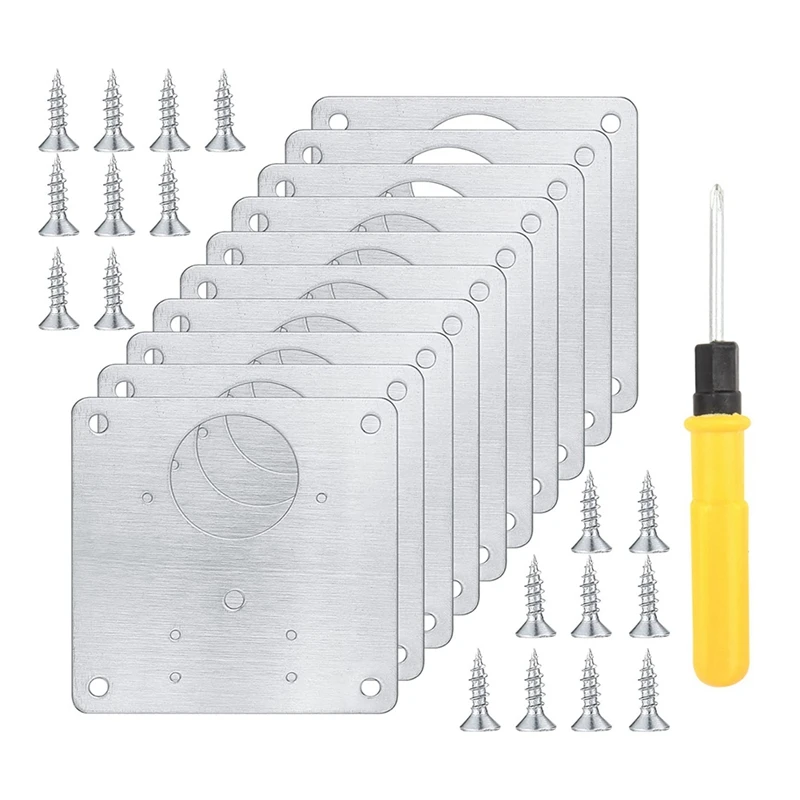 10 Pieces Stainless Steel Hinge Repair Fixing Bracket Plate Kit Cabinet Hinge Repair Kit For Furniture Cabinet Door
10 Pieces Stainless Steel Hinge Repair Fixing Bracket Plate Kit Cabinet Hinge Repair Kit For Furniture Cabinet Door