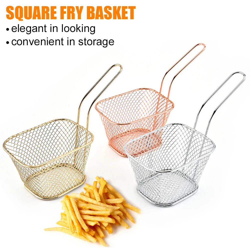Mini Stainless Steel Chips Deep Fry Baskets Food Presentation Strainer Potato Cooking Tool Chef Basket Colander Kitchen Tool
Mini Stainless Steel Chips Deep Fry Baskets Food Presentation Strainer Potato Cooking Tool Chef Basket Colander Kitchen Tool