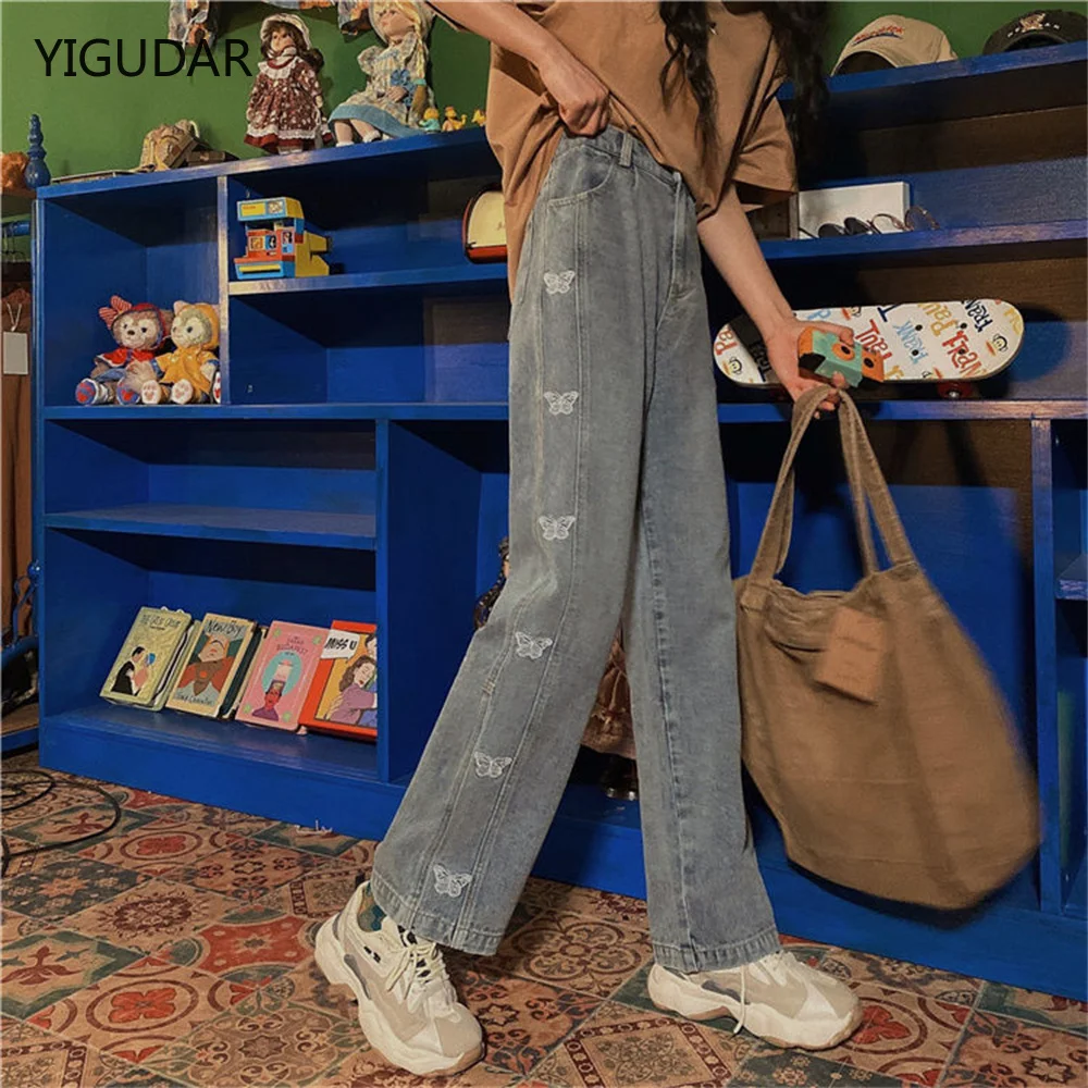 Retro Butterfly Print Y2K Denim Jeans High Waisted Vintage Cargo Trousers Fairycore Harajuku Fashion Pants mom jeans woman jeans
Retro Butterfly Print Y2K Denim Jeans High Waisted Vintage Cargo Trousers Fairycore Harajuku Fashion Pants mom jeans woman jeans