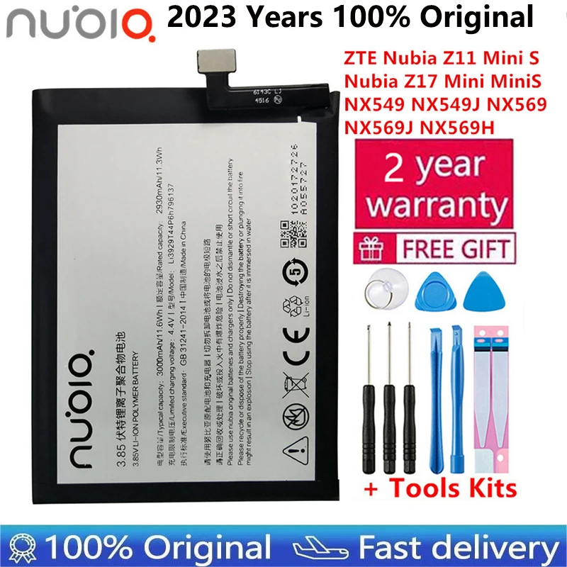 100% Original New 3.85V 3000mAh Li3929T44P6h796137 for ZTE Nubia Z11 MiniS NX549J Battery
100% Original New 3.85V 3000mAh Li3929T44P6h796137 for ZTE Nubia Z11 MiniS NX549J Battery