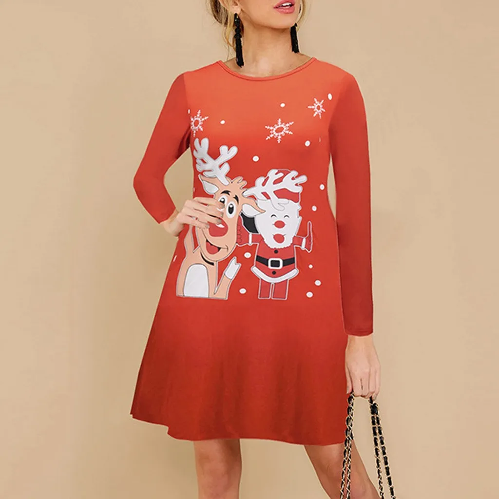 Long Sleeve Shirt for Women Women Ladies Fashion Christmas Milu Deer Printed Long-Sleeved Dresses Womens Short Sleeve Top
Long Sleeve Shirt for Women Women Ladies Fashion Christmas Milu Deer Printed Long-Sleeved Dresses Womens Short Sleeve Top