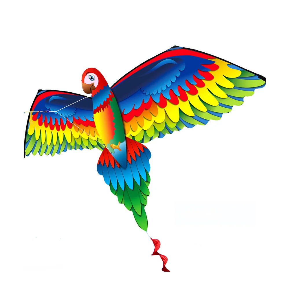 

3D Parrot Kite, 55Inch Flyer Kites with Colorful Spiral Tail and Flying for Kids Adults Outdoor Game, Activities, Beach Trip