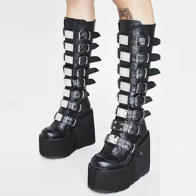 Women Wedges Platform Motorcycle Boots Designer Sexy Pumps 2022 Summer Fashion Punk High Heels Shoes Casual Chelsea Women Shoes
Women Wedges Platform Motorcycle Boots Designer Sexy Pumps 2022 Summer Fashion Punk High Heels Shoes Casual Chelsea Women Shoes