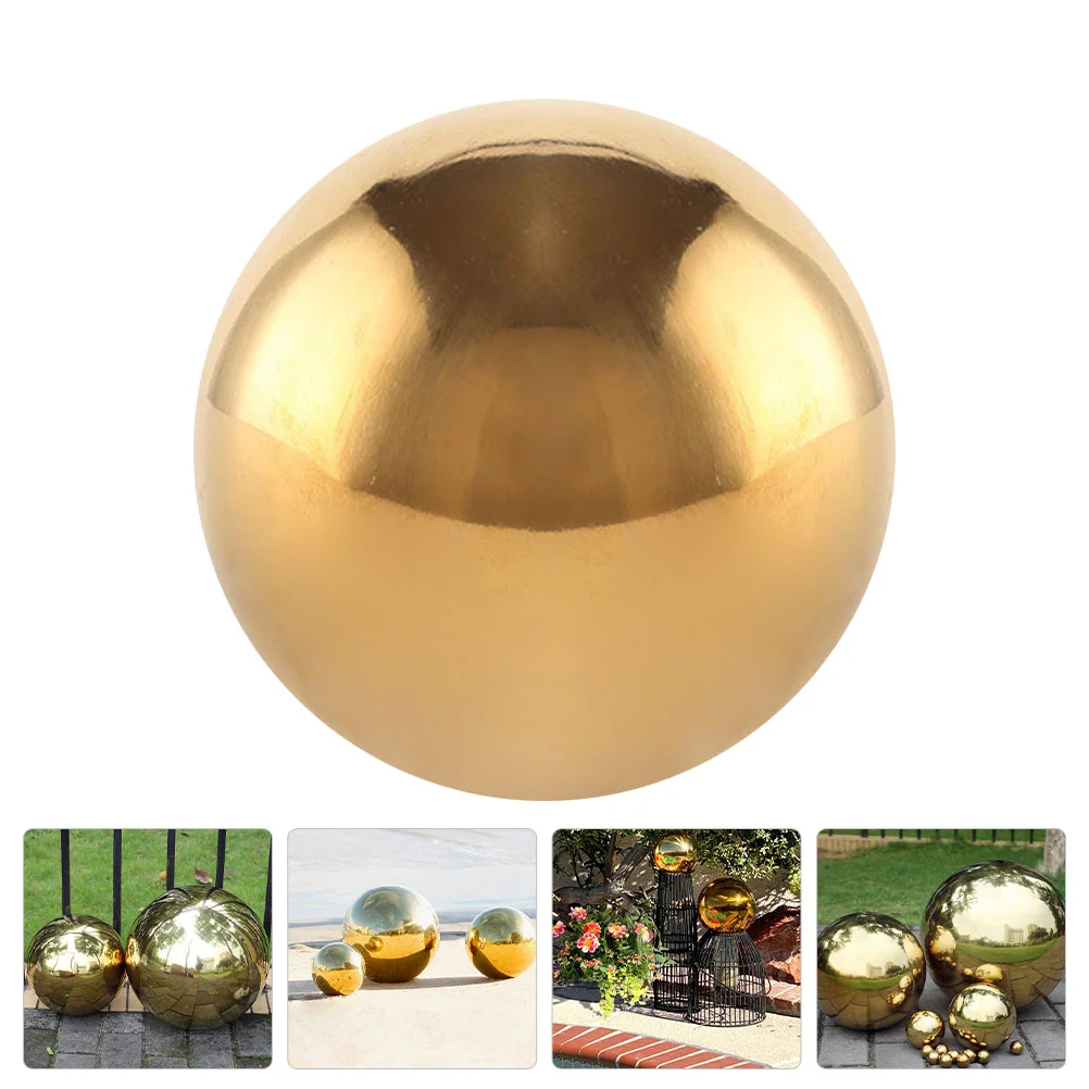 

Garden Gazing Mirror Globe Sphere Hollow Reflective Polished Outdoor Shiny Metal Stainless Steel Yard Decorations Ornament