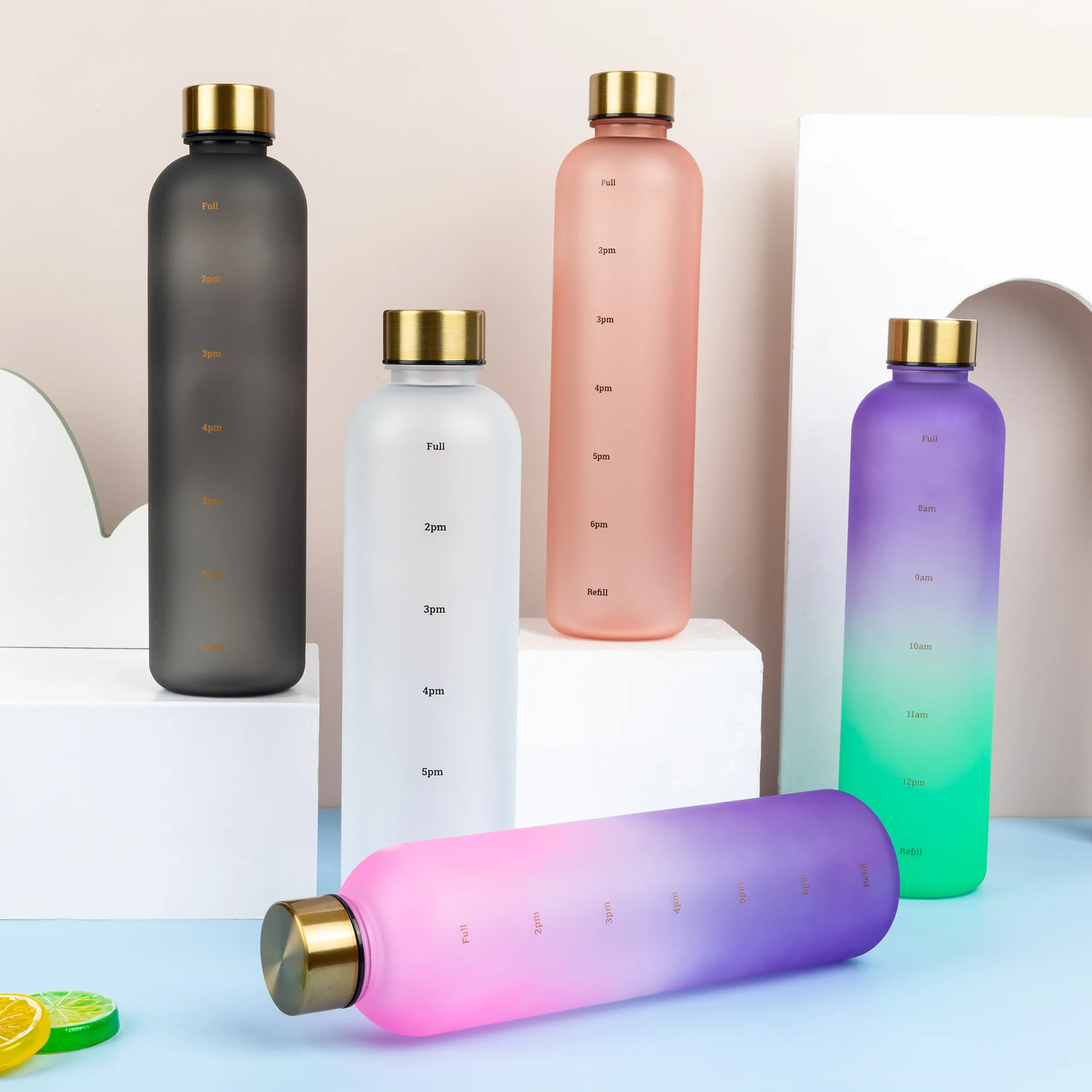 1L Water Bottle with Time Marker Fitness Sports Outdoor Travel Portable Leakproof Drinkware Free Frosted Drink Bottles
1L Water Bottle with Time Marker Fitness Sports Outdoor Travel Portable Leakproof Drinkware Free Frosted Drink Bottles