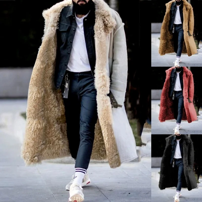 Men's Coat Winter New Faux Fur Velvet Outdoor Coat Fit One Thick Lamb Wool Fashionable Four Colors Eight Yards Warm
Men's Coat Winter New Faux Fur Velvet Outdoor Coat Fit One Thick Lamb Wool Fashionable Four Colors Eight Yards Warm