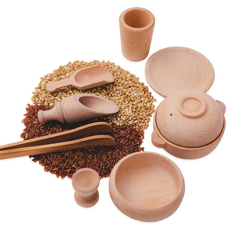 Wooden Montessori Baby Kitchen Play House Toys Life Skills Learning Educational Toys for Kids Wooden Dish Scoops Tongs Cup Set
Wooden Montessori Baby Kitchen Play House Toys Life Skills Learning Educational Toys for Kids Wooden Dish Scoops Tongs Cup Set