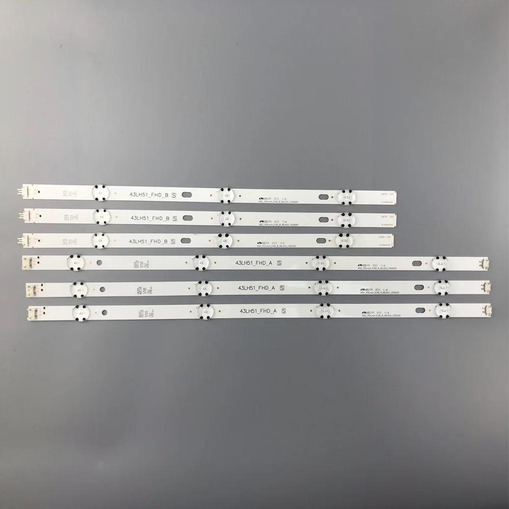 LED backlight strip(6) for LG 43LF510V 43LF5100 43LH5100 43LH590 43LJ515V 43LH520V 43LH511T 43LH570V LF51_FHD_A B 43LH51_FHD_A B
LED backlight strip(6) for LG 43LF510V 43LF5100 43LH5100 43LH590 43LJ515V 43LH520V 43LH511T 43LH570V LF51_FHD_A B 43LH51_FHD_A B