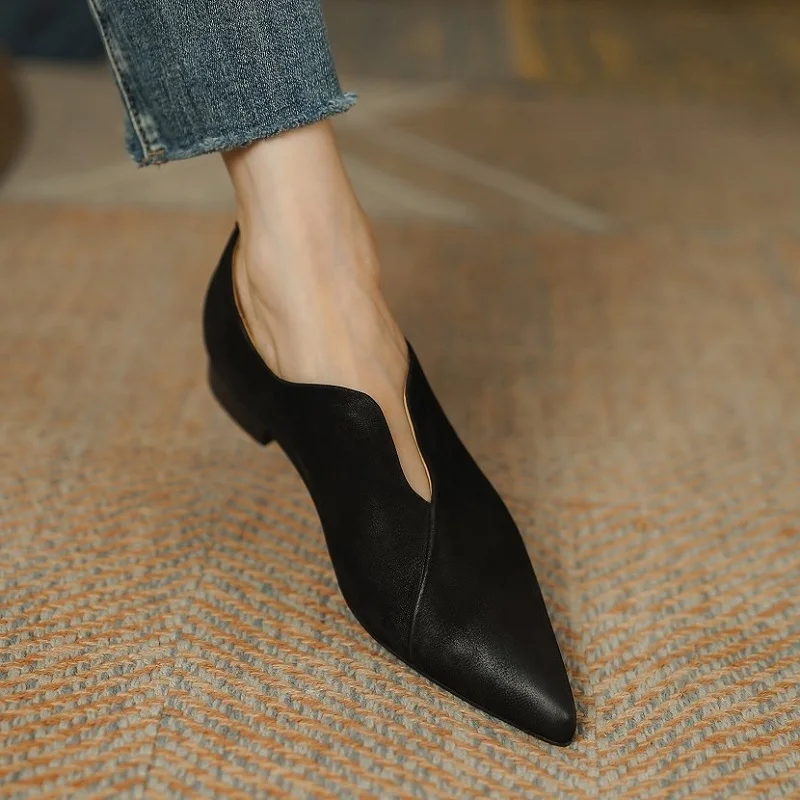 Spring Mules Real Leather Sheepskin Women Flat Shoes Pointed Toe Woman Shoes Retro Slip-On Vintage Loafers Casual Walk Shoes
Spring Mules Real Leather Sheepskin Women Flat Shoes Pointed Toe Woman Shoes Retro Slip-On Vintage Loafers Casual Walk Shoes