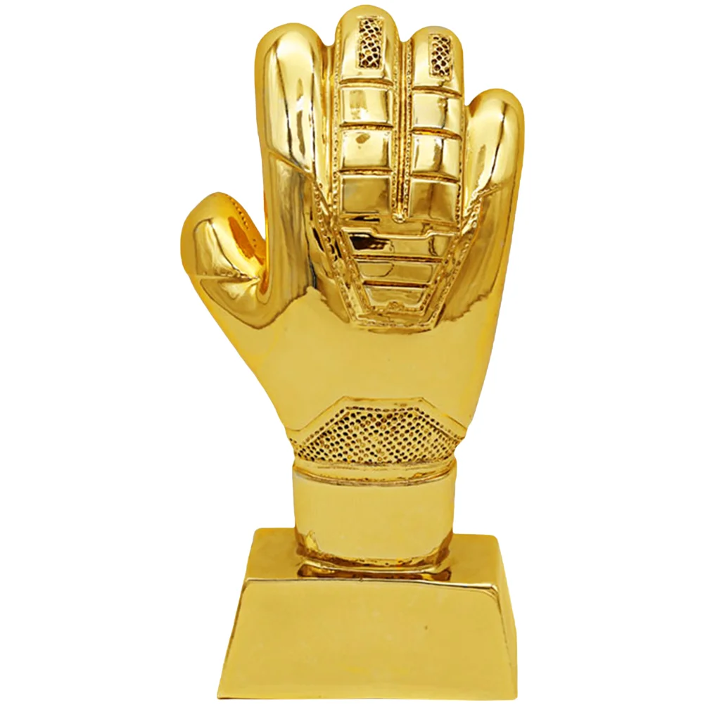 

Football Glove Trophy Goalie Gloves Decor Delicate Soccer Gift School Match Abs Wear Resistant Compact Award