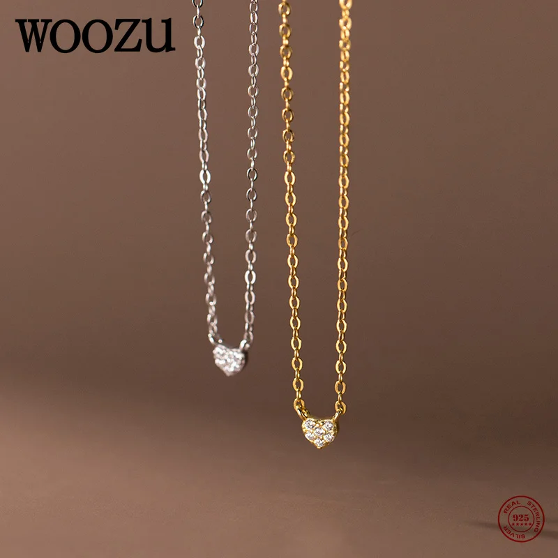 WOOZU 925 Sterling Silver Korean Simple Small Love Heart Tassel Necklace for Women Party Trendy Chain Choker Jewelry Accessories
WOOZU 925 Sterling Silver Korean Simple Small Love Heart Tassel Necklace for Women Party Trendy Chain Choker Jewelry Accessories