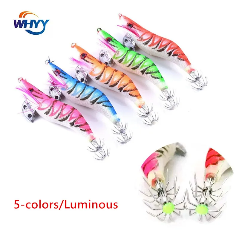 WHYY 5-color 14g Fishing Lure Luminous Squid Artificial Bait Cuttlefish Shrimp Hard Bait Pesca Lure Bass Freshwater Fishing Gear
WHYY 5-color 14g Fishing Lure Luminous Squid Artificial Bait Cuttlefish Shrimp Hard Bait Pesca Lure Bass Freshwater Fishing Gear