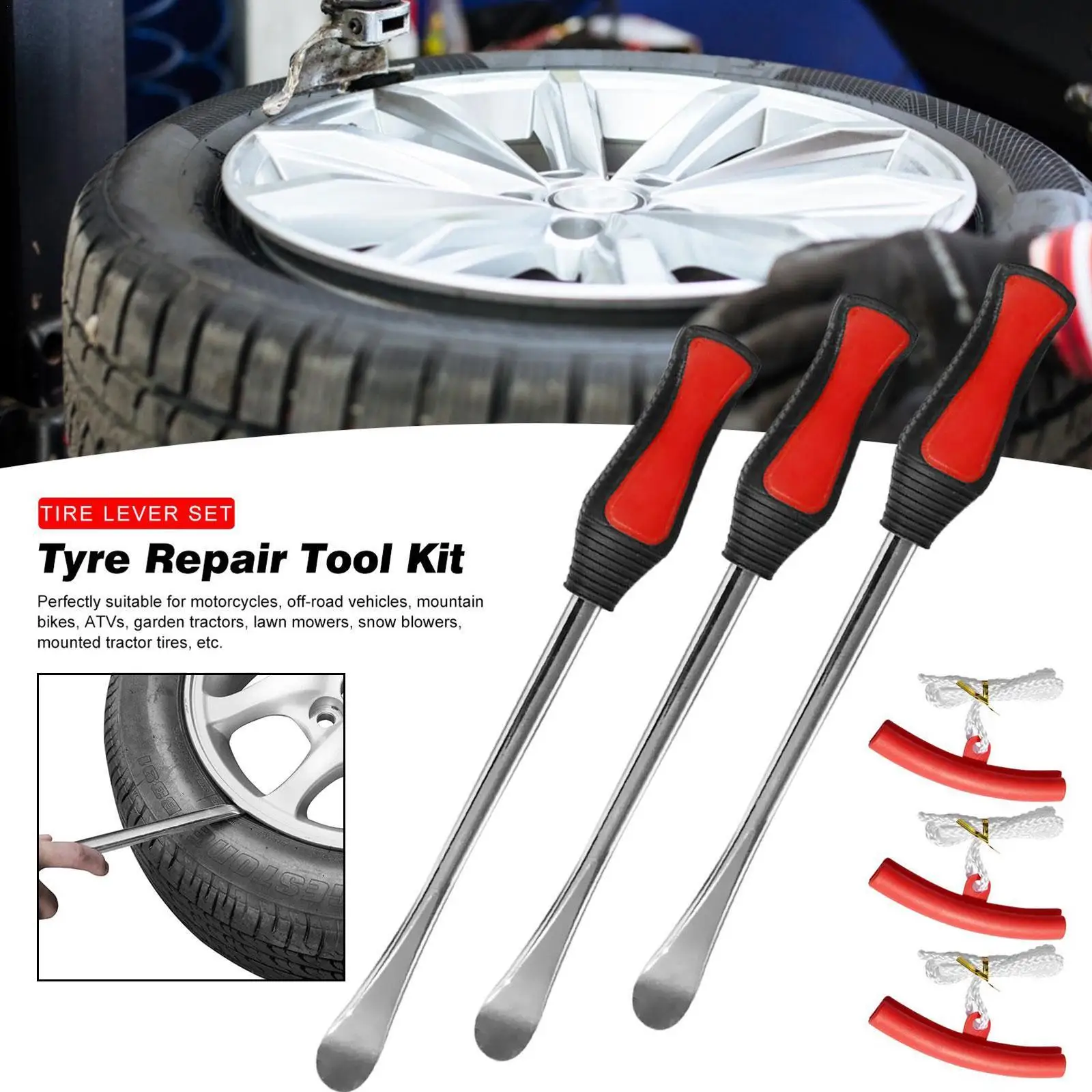 Car Motorcycle Bike Tire Changer Crowbar Replacement Rod Tire Spoon Crowbar Wheel Hub Protector Professional Tire Repair Tool
Car Motorcycle Bike Tire Changer Crowbar Replacement Rod Tire Spoon Crowbar Wheel Hub Protector Professional Tire Repair Tool