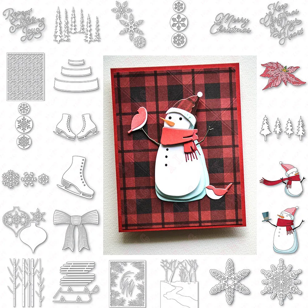 2022 Metal Cutting Dies Scrapbook Deco Embossing Template Diy Joy Pines Snowflake Path Frame Sled Christmas Snowman Skates Molds
2022 Metal Cutting Dies Scrapbook Deco Embossing Template Diy Joy Pines Snowflake Path Frame Sled Christmas Snowman Skates Molds