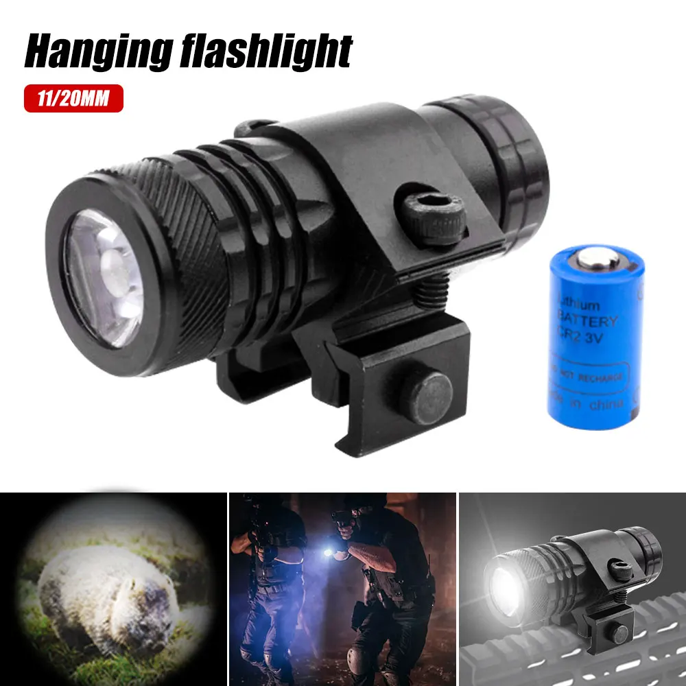 Tactical Flashlight Under The Hanging Light 11 Track Flashlight Strong Light Integrated with Mouse Tail Switch Guide Rail 20MM
Tactical Flashlight Under The Hanging Light 11 Track Flashlight Strong Light Integrated with Mouse Tail Switch Guide Rail 20MM
