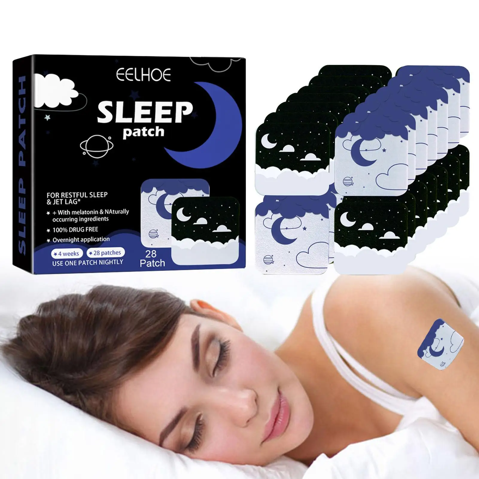 28pcs Sleep Aid Patch For Adults Improve Insomnia Plaster Anxiety Soothing Stickers Relax Support Sleep Aids Herbal Body Care
28pcs Sleep Aid Patch For Adults Improve Insomnia Plaster Anxiety Soothing Stickers Relax Support Sleep Aids Herbal Body Care