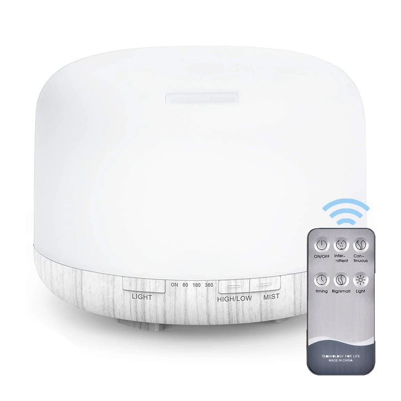 US Plug 500ML Essential Oil Diffuser, Aromatherapy Diffuser Cool Mist Humidifier With 7 Colors Lights,For Home Office
US Plug 500ML Essential Oil Diffuser, Aromatherapy Diffuser Cool Mist Humidifier With 7 Colors Lights,For Home Office