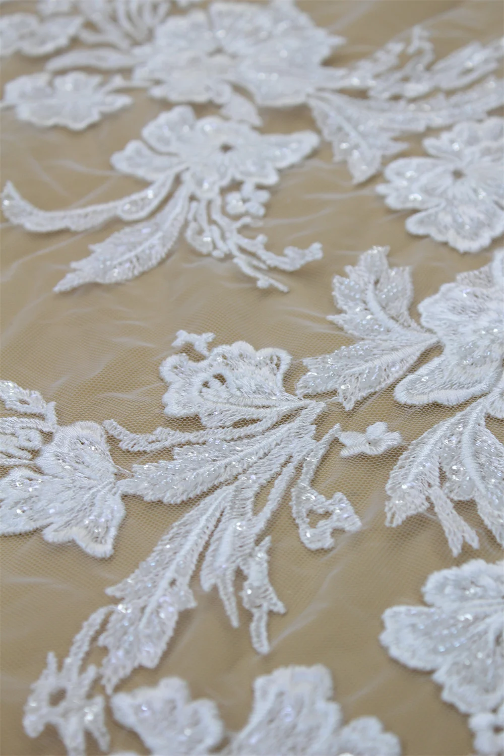 Embroidery Lace Floral Lace Fabric for Wedding Dress, Bridal Gown, Heavy Beaded Lace Sequin Lace Fabric By The Yard
Embroidery Lace Floral Lace Fabric for Wedding Dress, Bridal Gown, Heavy Beaded Lace Sequin Lace Fabric By The Yard
