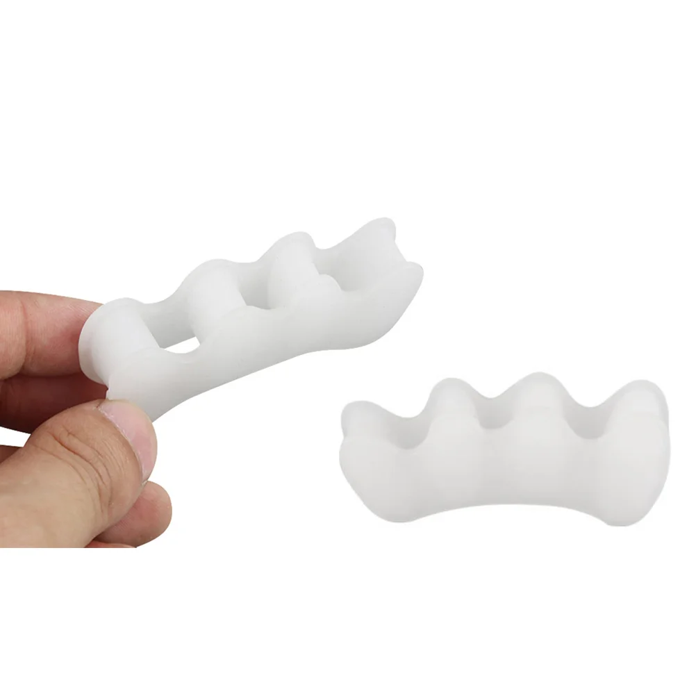 1 Pair of Toe Spacers Bunion Relief Toe Separators Straightener Corrector for Hallux (White)
1 Pair of Toe Spacers Bunion Relief Toe Separators Straightener Corrector for Hallux (White)