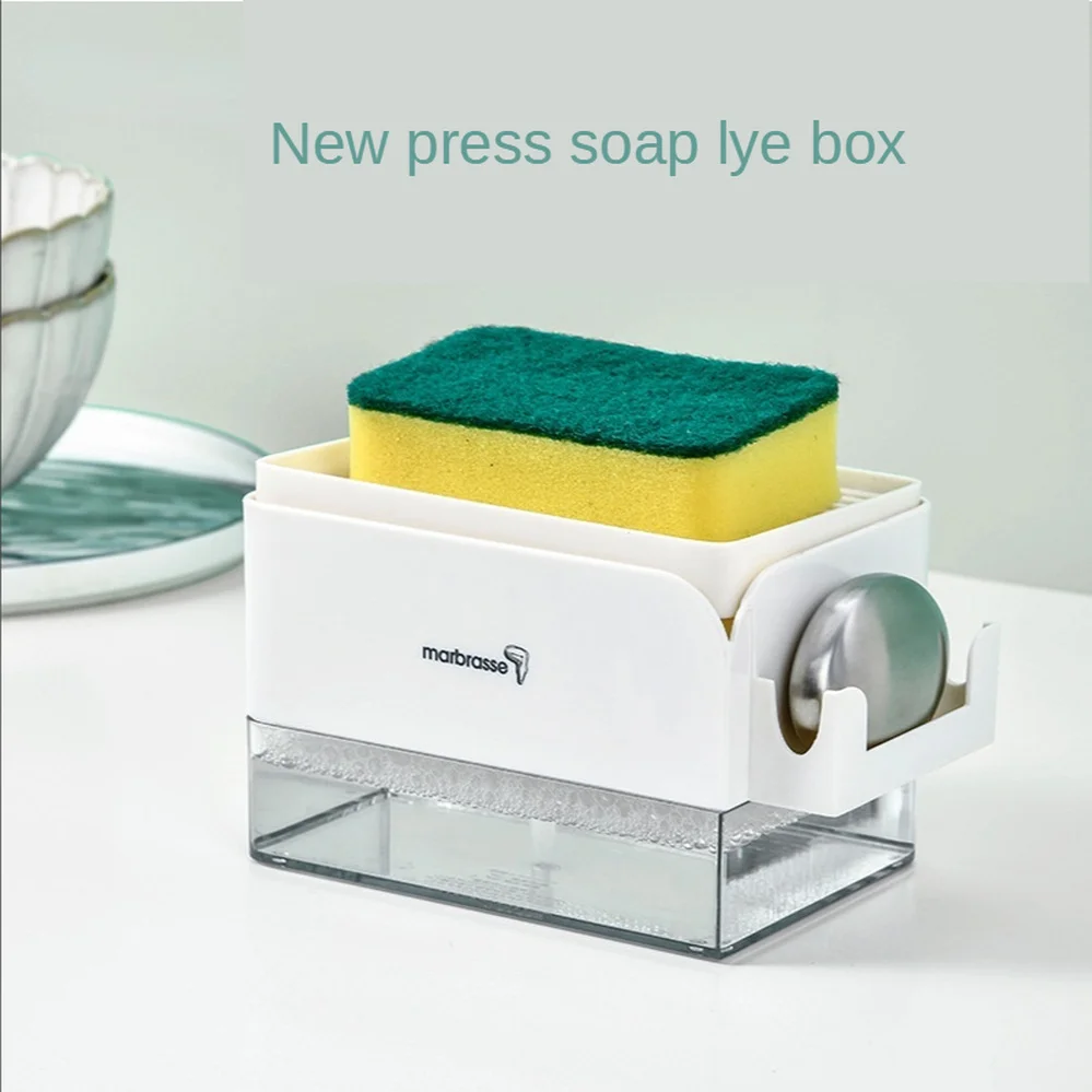 Press Soap Lye Box Detergent Storage Box Press Type Automatic Liquid Outlet Box Scouring Pad Sponge Dish Brush Soap Lye Box
Press Soap Lye Box Detergent Storage Box Press Type Automatic Liquid Outlet Box Scouring Pad Sponge Dish Brush Soap Lye Box