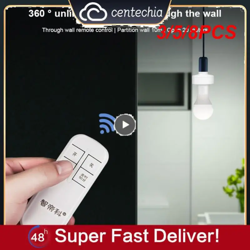 3/5/8PCS Smart Home E27 Bulb Remote Control 220v E27 Lamp Holder Wireless Light Switch Multifunction Smart Home Accessories
3/5/8PCS Smart Home E27 Bulb Remote Control 220v E27 Lamp Holder Wireless Light Switch Multifunction Smart Home Accessories