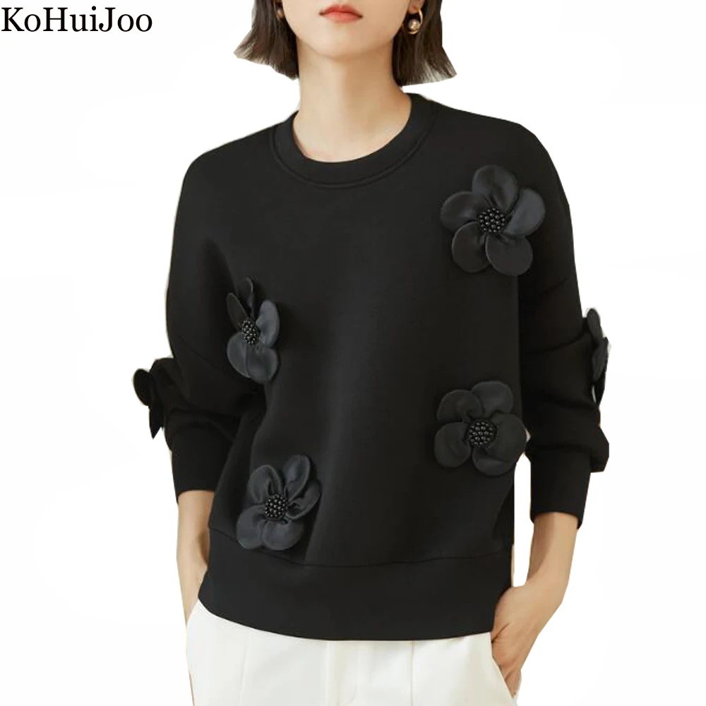 KoHuiJoo Three Dimensional Flower Sportswear Sweatshirt Autumn New Fashion Solid O-Neck Casual Pullovers Woman Hoodies Oversize
KoHuiJoo Three Dimensional Flower Sportswear Sweatshirt Autumn New Fashion Solid O-Neck Casual Pullovers Woman Hoodies Oversize