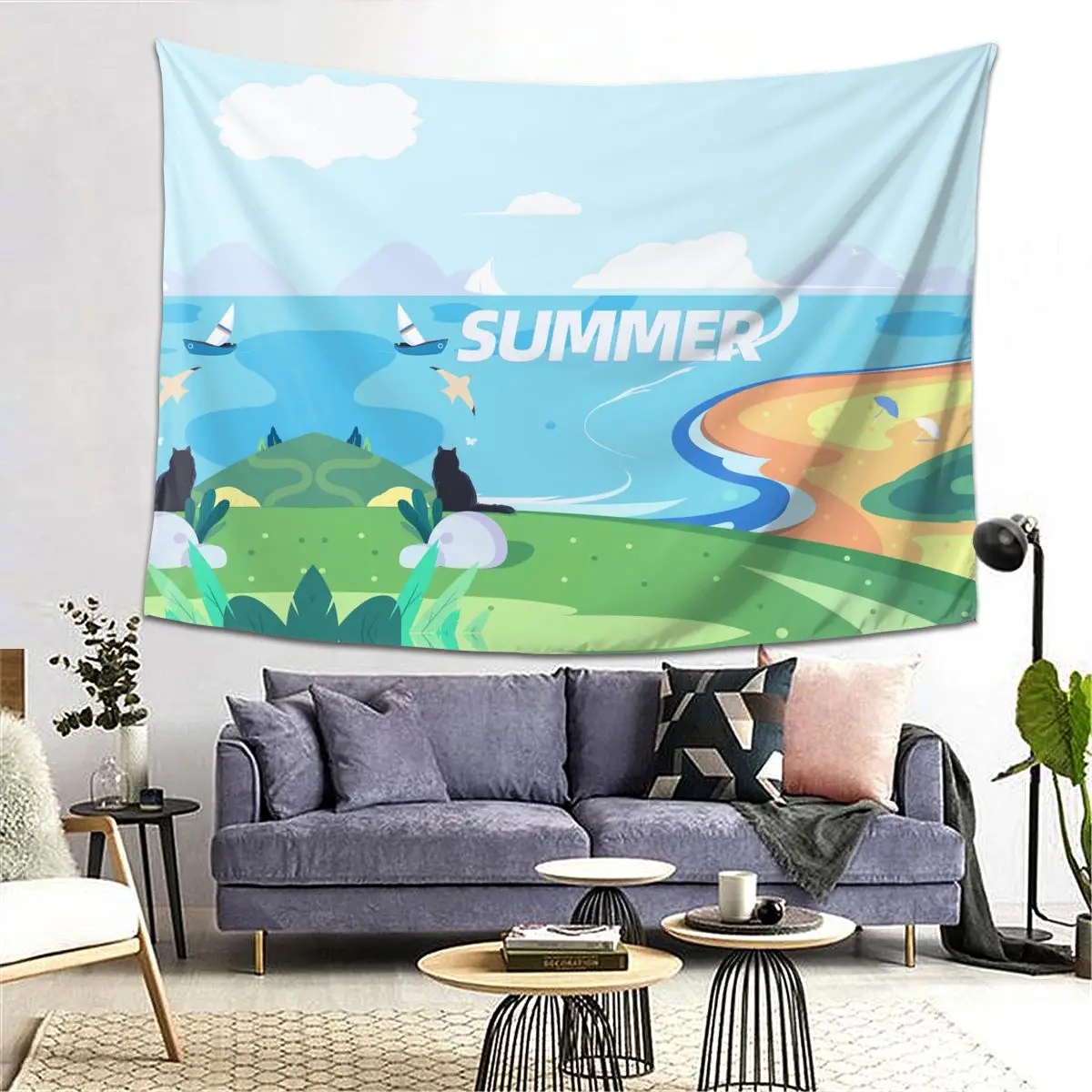 SUMMER Tapestry Kawaii Room Decor Custom tapestry Aesthetic Art Walposter Polyester Table Cover Yoga Beach towel
SUMMER Tapestry Kawaii Room Decor Custom tapestry Aesthetic Art Walposter Polyester Table Cover Yoga Beach towel