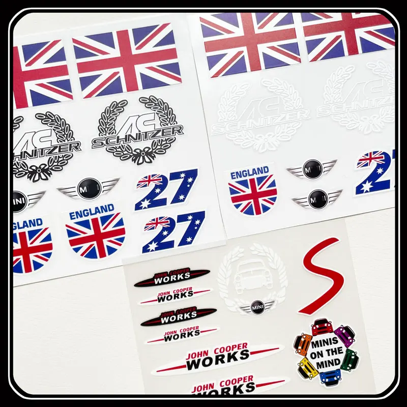 For Mini Cooper S Countryman Clubman F55 F56 R57 F60 R53 R55 R56 R60 R61 Car Body Decorative Sticker Car Windshield Badge Decal
For Mini Cooper S Countryman Clubman F55 F56 R57 F60 R53 R55 R56 R60 R61 Car Body Decorative Sticker Car Windshield Badge Decal