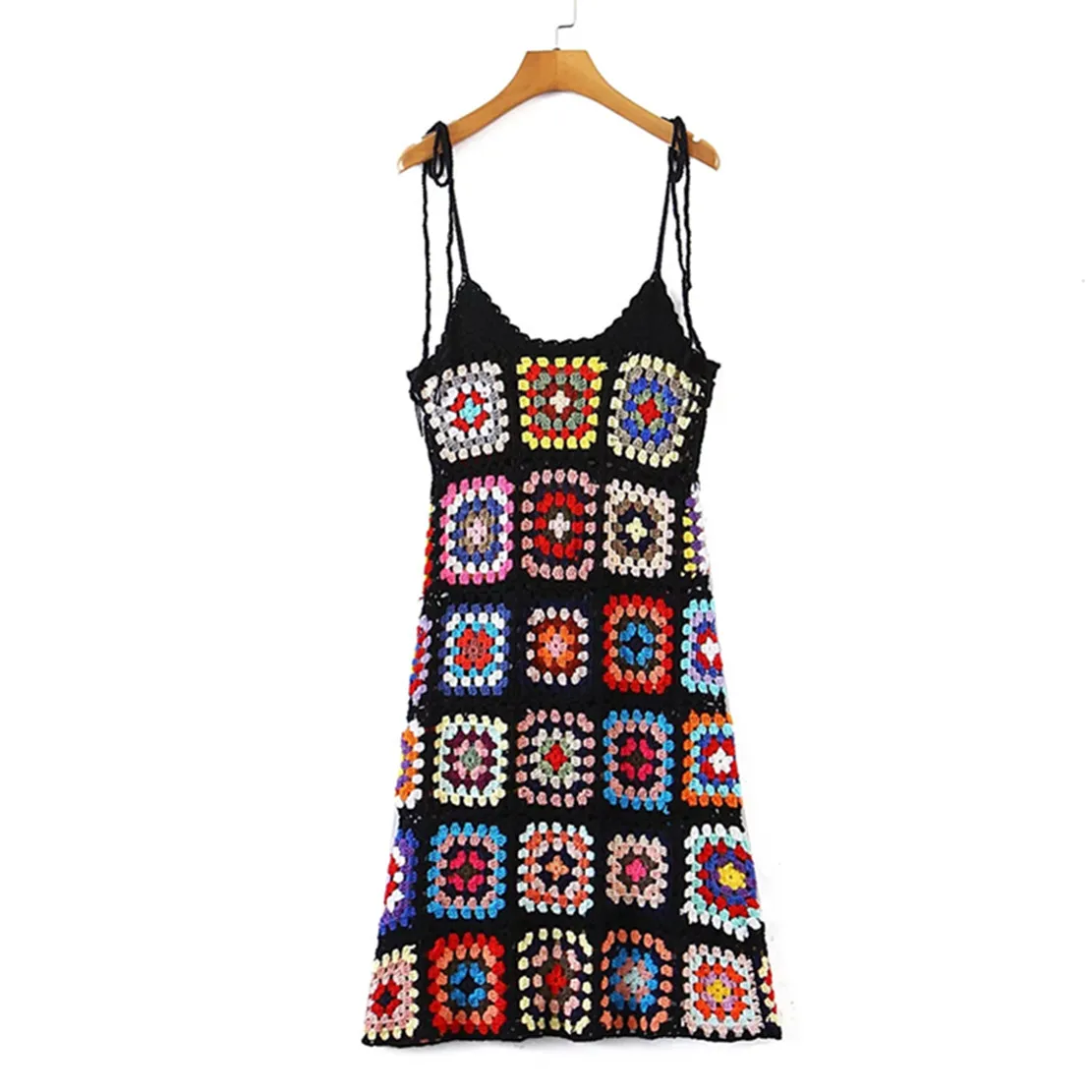 Withered Ins Fashion Blogger Vintage Colorful Knitted Spaghetti Strapless Geometric Jacquard Suspender Dress Women
Withered Ins Fashion Blogger Vintage Colorful Knitted Spaghetti Strapless Geometric Jacquard Suspender Dress Women