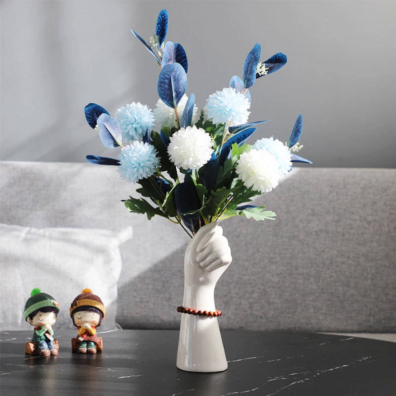 Hand Shape Vase Nordic Ceramic Vase Ornament Livingroom Dried Creative Flower Vases Home Decor Dining Table Plant Pots Decor
Hand Shape Vase Nordic Ceramic Vase Ornament Livingroom Dried Creative Flower Vases Home Decor Dining Table Plant Pots Decor