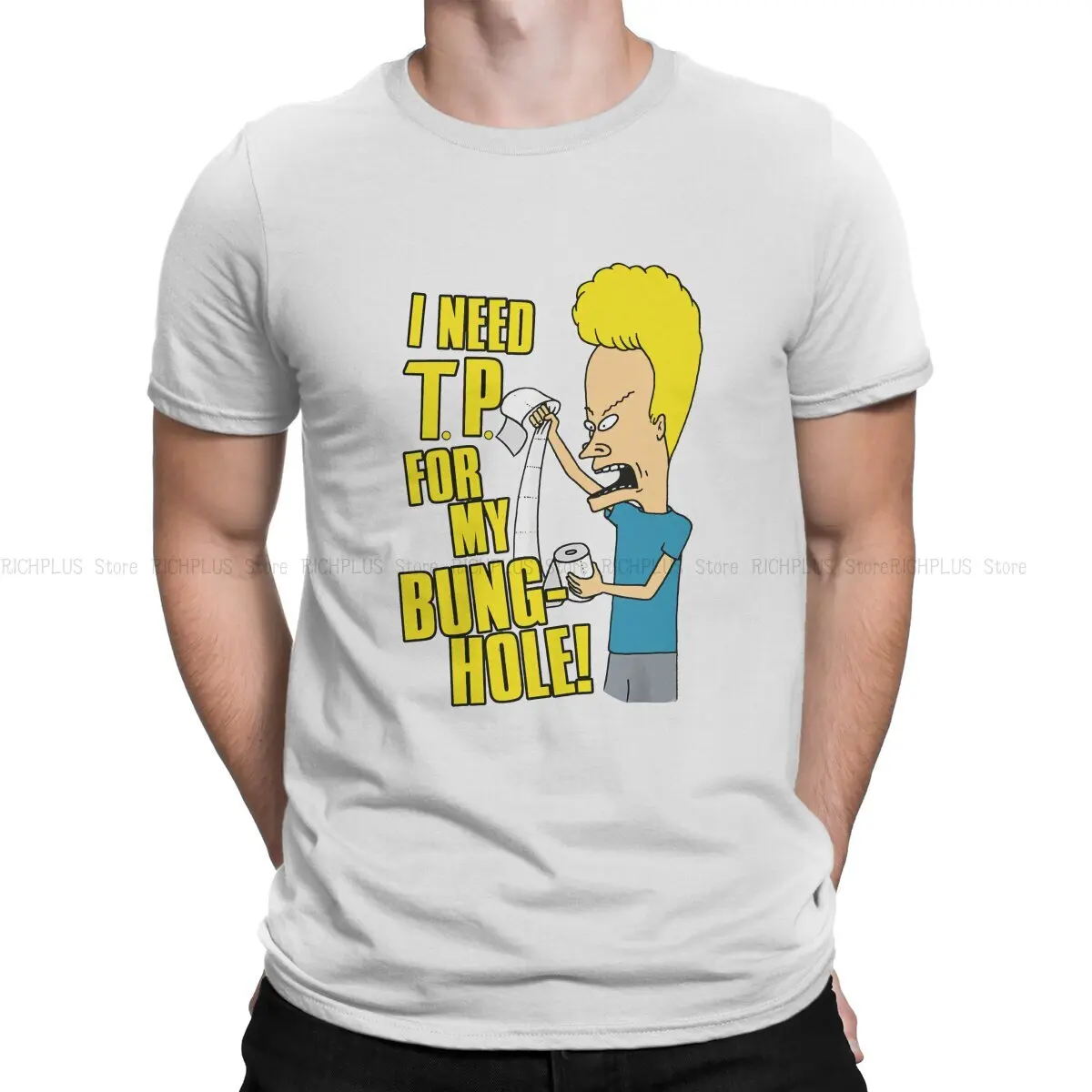 Beavis and ButtHead Man TShirt I Need TP For My Bung Hole Distinctive Polyester T Shirt Original Streetwear New Trend
Beavis and ButtHead Man TShirt I Need TP For My Bung Hole Distinctive Polyester T Shirt Original Streetwear New Trend