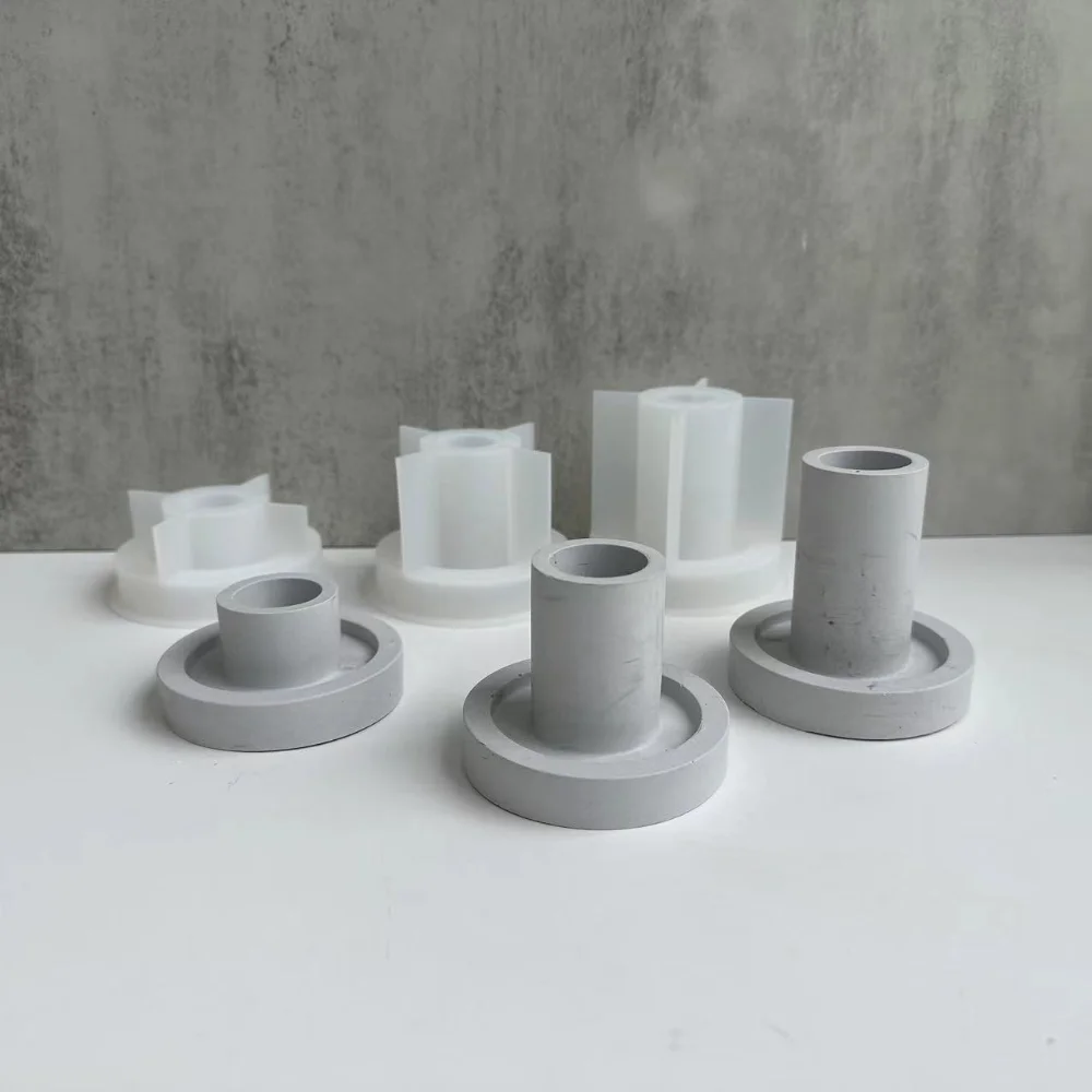 Cylinder Candlestick Holder Clay Silicone Mold DIY Handmade Concrete Cement Plaster Candle Epoxy Resin Molds Home Decoration
Cylinder Candlestick Holder Clay Silicone Mold DIY Handmade Concrete Cement Plaster Candle Epoxy Resin Molds Home Decoration