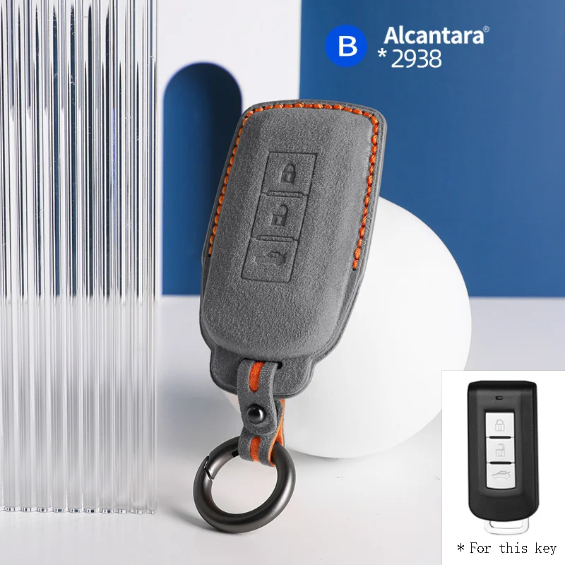 For Mitsubishi Delica D5 ASX L200 RVR Outlander Eclipse Pajero Sport Lancer Alcantara 3 Button Car Key Case Keychain Accessories
For Mitsubishi Delica D5 ASX L200 RVR Outlander Eclipse Pajero Sport Lancer Alcantara 3 Button Car Key Case Keychain Accessories