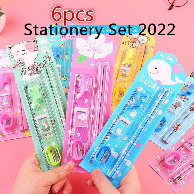 New 6pcs Wooden Pencil Sharpener Ruler Eraser Set for School Supplies 2022 Kids Stationery Gifts Drawing Writing Pencil Suit
New 6pcs Wooden Pencil Sharpener Ruler Eraser Set for School Supplies 2022 Kids Stationery Gifts Drawing Writing Pencil Suit