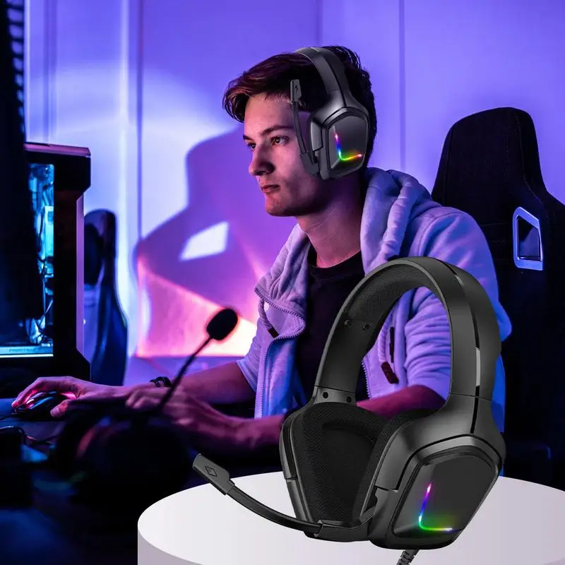 K20 Gaming Headset Noise Isolating Over Ear Headphones With Microphone Volume Control High Bass Game Headphone For PC PS4 Plus
K20 Gaming Headset Noise Isolating Over Ear Headphones With Microphone Volume Control High Bass Game Headphone For PC PS4 Plus