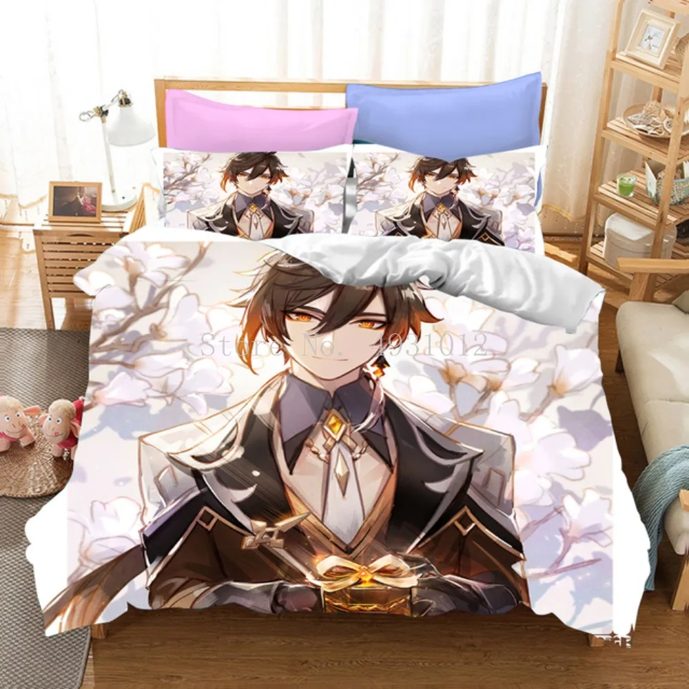Game Genshin Impact Bedding Sets Quilt Bed Cover Duvet Cover Pillow Case 3 Pieces Sets Kids Adult Size Bedclothes
Game Genshin Impact Bedding Sets Quilt Bed Cover Duvet Cover Pillow Case 3 Pieces Sets Kids Adult Size Bedclothes