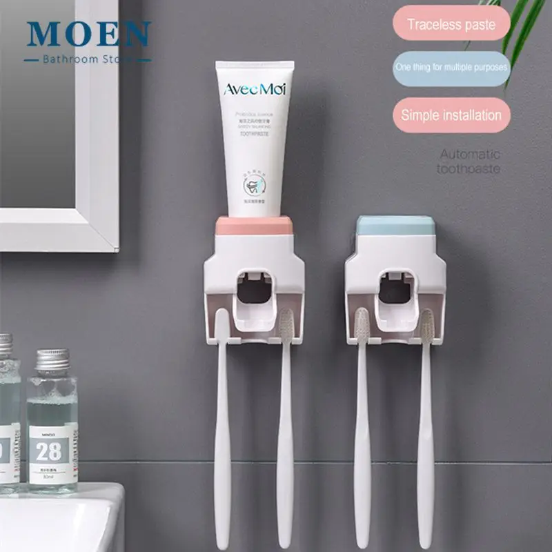 Punch-free Automatic Rolling Toothpaste Squeezer Wall-mounted Draining Toothbrush Holder Strong Bearing Rack Bathroom Accessorie
Punch-free Automatic Rolling Toothpaste Squeezer Wall-mounted Draining Toothbrush Holder Strong Bearing Rack Bathroom Accessorie