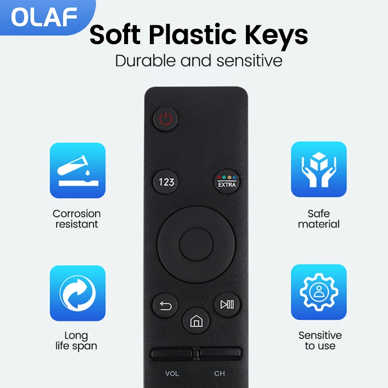 433MHz Smart Remote Control Replacement For Samsung HD 4K Smart Tv BN59-01259E TM1640 BN59-01259B BN59-01260A BN59-01265A 
433MHz Smart Remote Control Replacement For Samsung HD 4K Smart Tv BN59-01259E TM1640 BN59-01259B BN59-01260A BN59-01265A