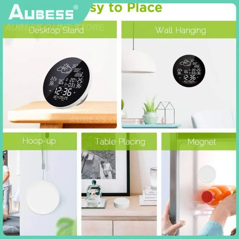 Digital Sensor Tuya Wifi Smart Thermometer Hygrometer Weather Forecast Smart Thermometer Multifunctional Hygrometer Smart Home
Digital Sensor Tuya Wifi Smart Thermometer Hygrometer Weather Forecast Smart Thermometer Multifunctional Hygrometer Smart Home