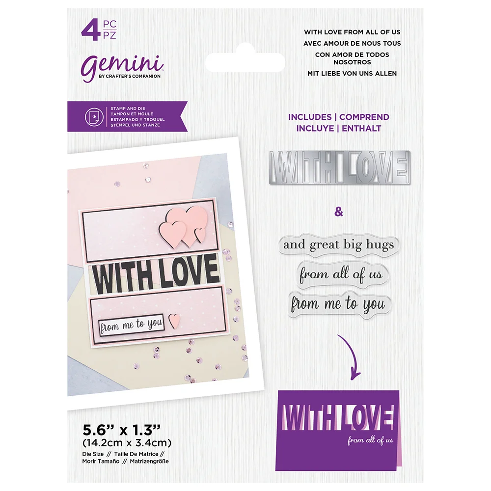 2022 Newest with Love from All of Us Metal Cutting Dies Stamps Scrapbook Decorate Embossing Template Diy Gift Card Handmade Mold
2022 Newest with Love from All of Us Metal Cutting Dies Stamps Scrapbook Decorate Embossing Template Diy Gift Card Handmade Mold
