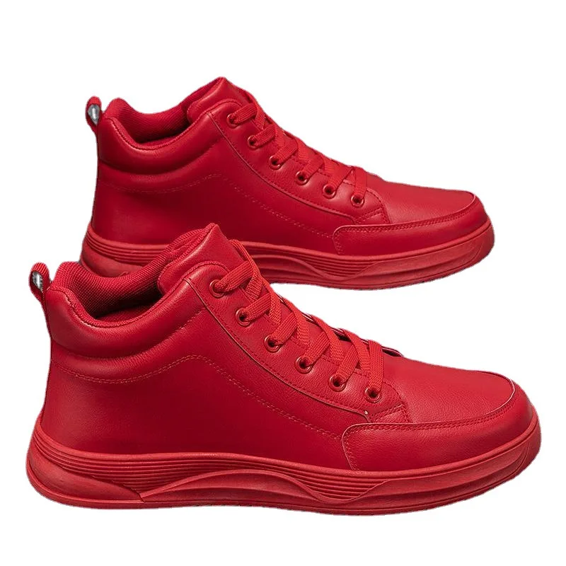 Black and Red Women and Men Shoes Sneakers Leather Vamp Shoes for Men Fashion Spring Autumn Shoe EUR37-46
Black and Red Women and Men Shoes Sneakers Leather Vamp Shoes for Men Fashion Spring Autumn Shoe EUR37-46