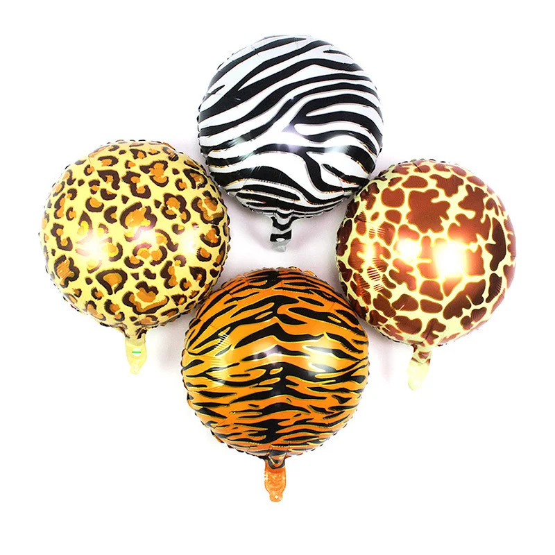 8Pc 18inch Animal Texture Foil Balloon Leopard Tiger Zebra Giraffe Pattern Round Balloon Safari Birthday Party Birthday Balloons
8Pc 18inch Animal Texture Foil Balloon Leopard Tiger Zebra Giraffe Pattern Round Balloon Safari Birthday Party Birthday Balloons