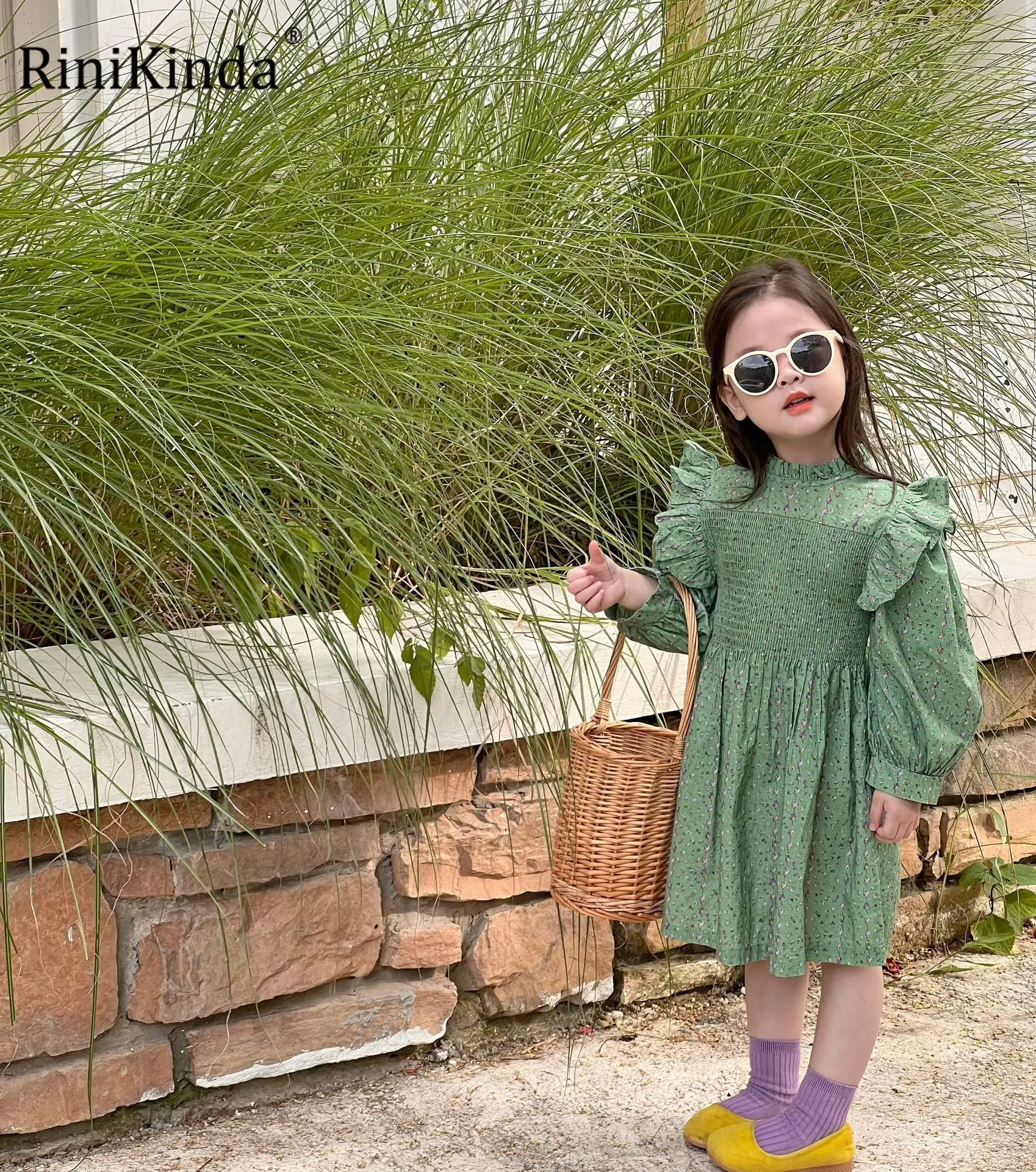 RiniKinda 2022 Autumn New Ruched Kids Girls Dress Print Floral Dresses For Girls Fashion Princess Girls' Children Clothing
RiniKinda 2022 Autumn New Ruched Kids Girls Dress Print Floral Dresses For Girls Fashion Princess Girls' Children Clothing