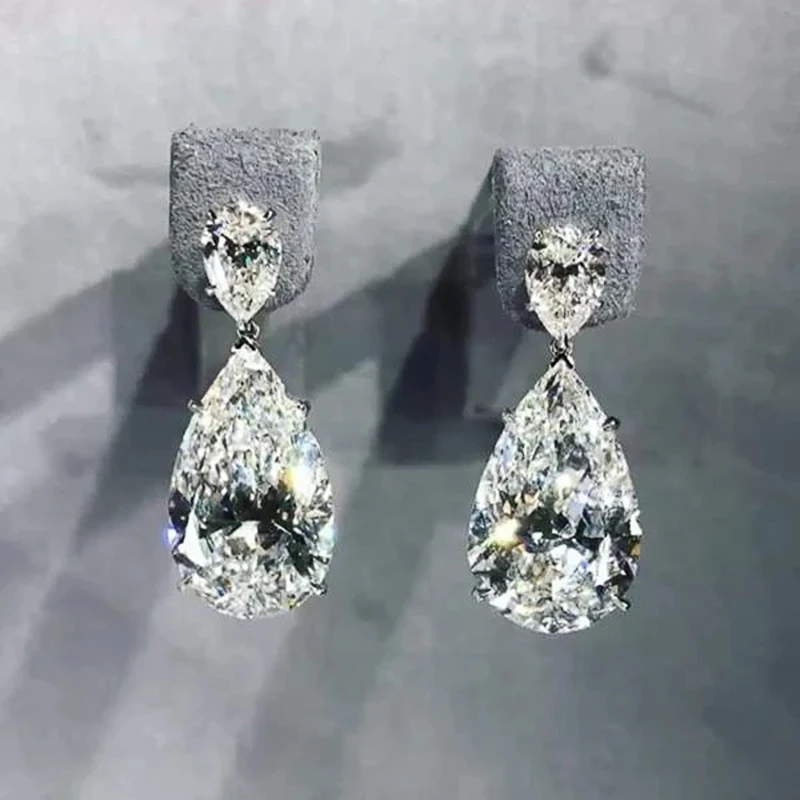 Simple and Elegant Dangle Earrings for Women Crystal Teardrop Cubic Zirconia Luxury Bride Wedding Earrings Trendy Jewelry
Simple and Elegant Dangle Earrings for Women Crystal Teardrop Cubic Zirconia Luxury Bride Wedding Earrings Trendy Jewelry